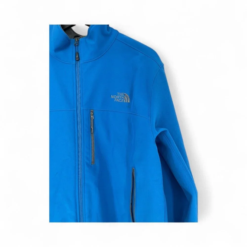 The North Face WindWall Men Jacket Blue Fleece Lining Size Large WaterProof